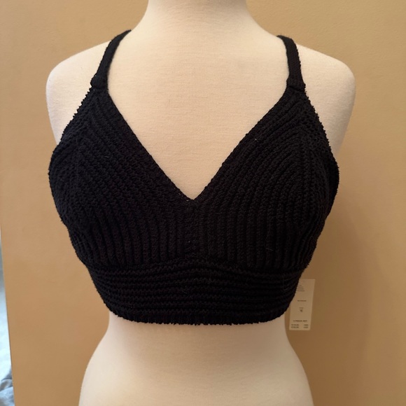 Anthropologie Other - Anthropologie Black Textured Bralette